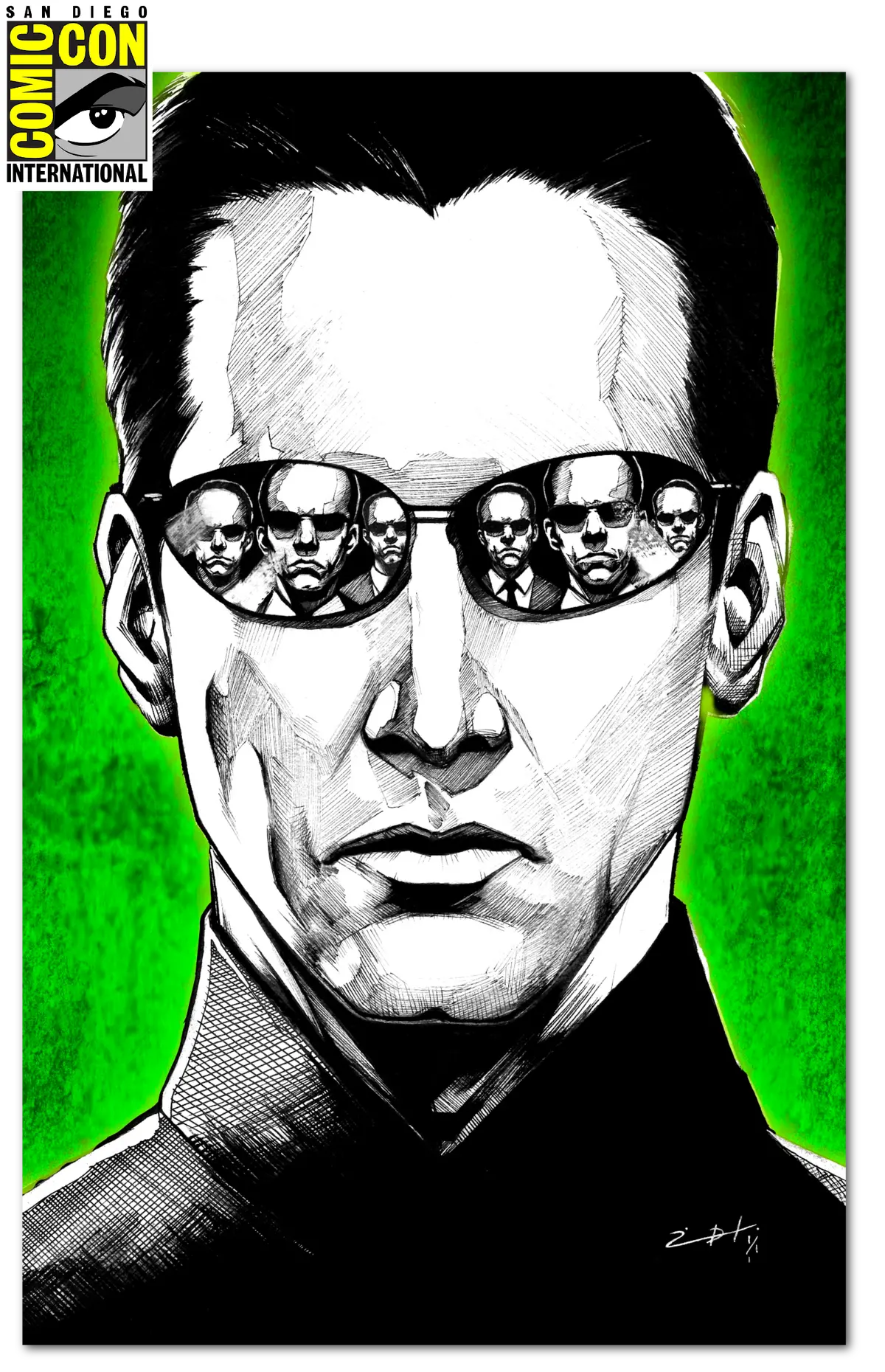 Sdcc Exclusive Fame: Keanu Reeves "Neo" Jonathan Uribe Mgi/100 1