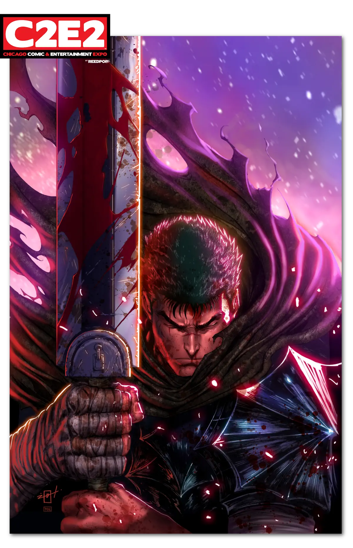 **Wednesday 7Pm Est**  2026 C2e2 Exclusive "Guts" Anime Book Cvr B Mgi Jonathan Uribe /50 1