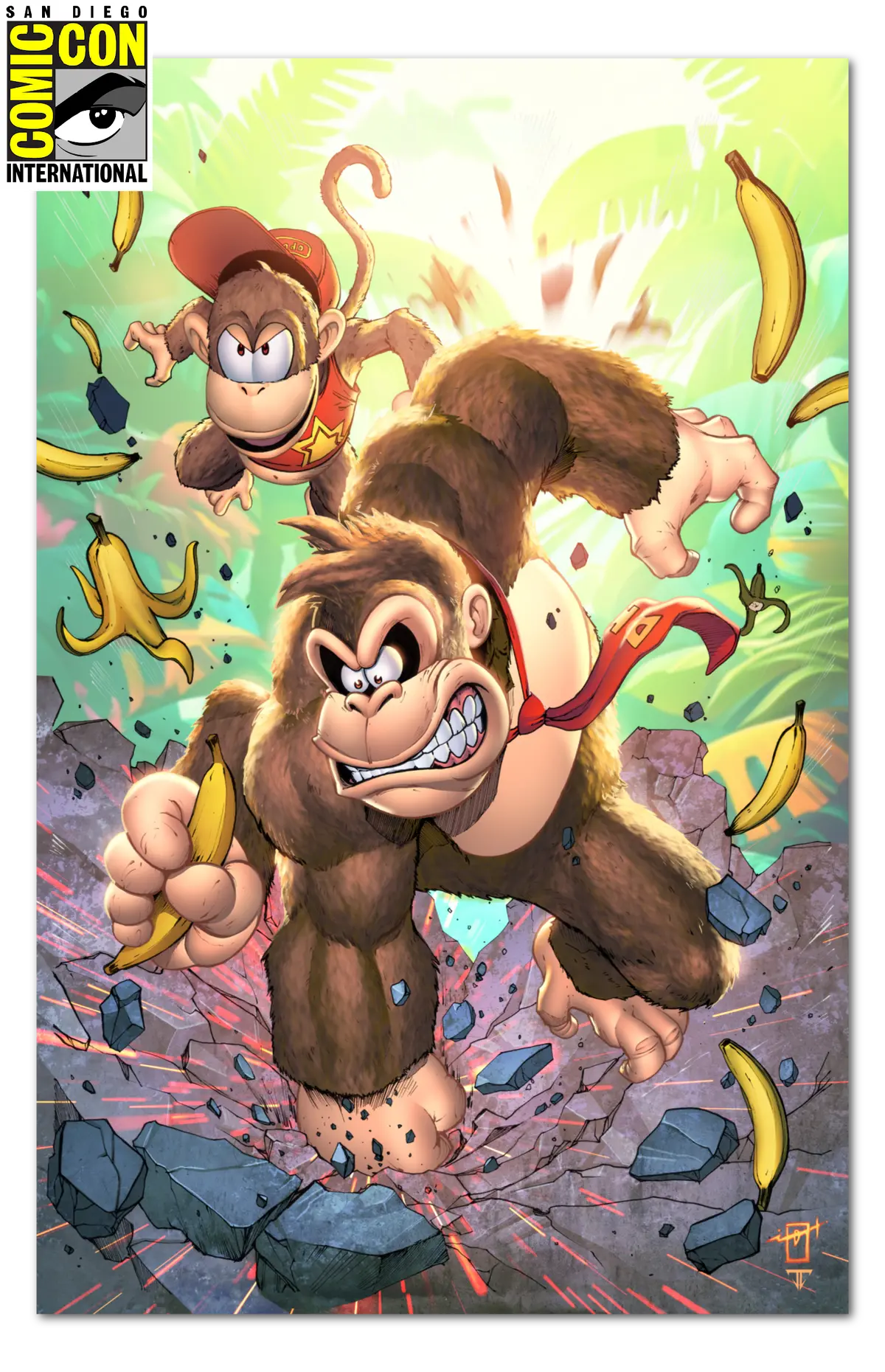 Sdcc Exclusive Fame: Shigeru Miyamoto "Donkey Smash" Jonathan Uribe /100 1
