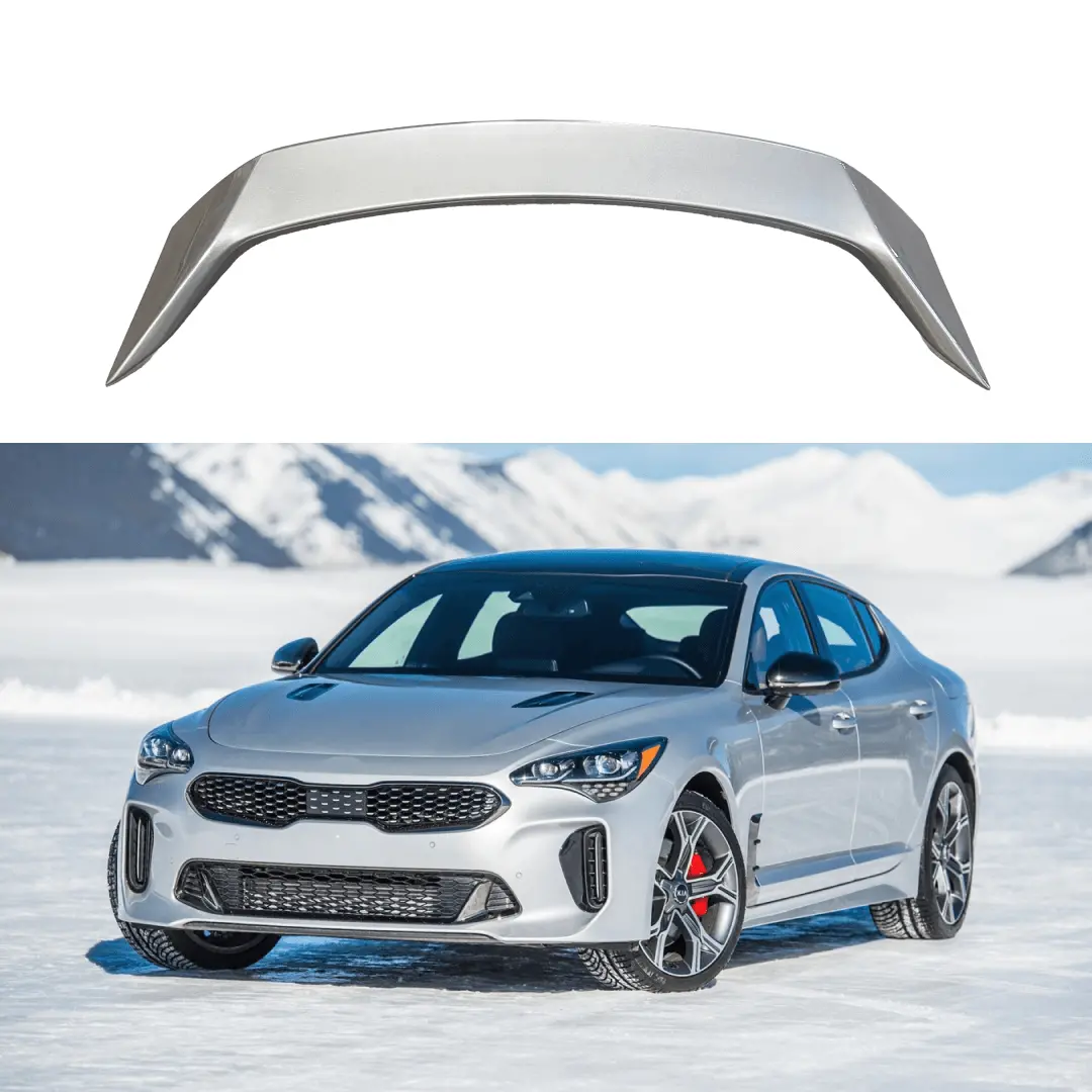 Fits Kia Stinger 2018-24 | Ultra Silver Metallic Scorpion Edition Gt Style Spoiler Wing 1