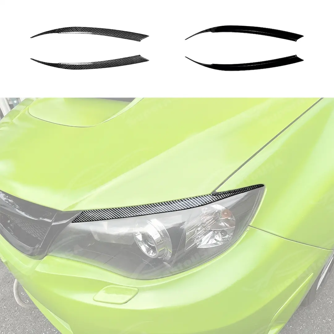 2008-2014 Subaru Impreza Wrx Sti Gv Gr - Headlight Eyelid Overlays 1