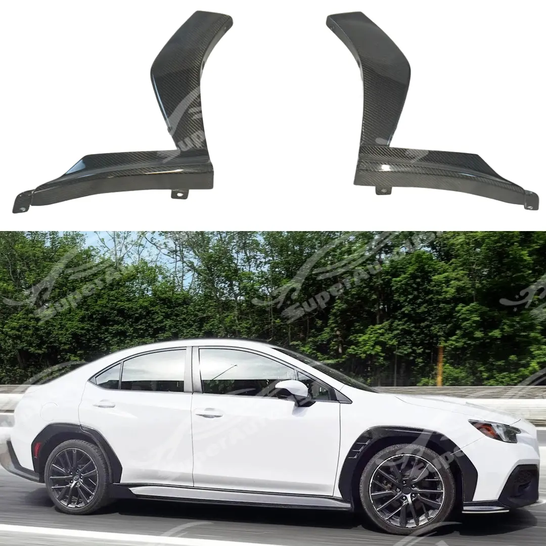 [Pre-Order] 2022-2026 Subaru Wrx Vb Real Carbon Fiber - Front Bumper Fender Flares (2Pc) 1
