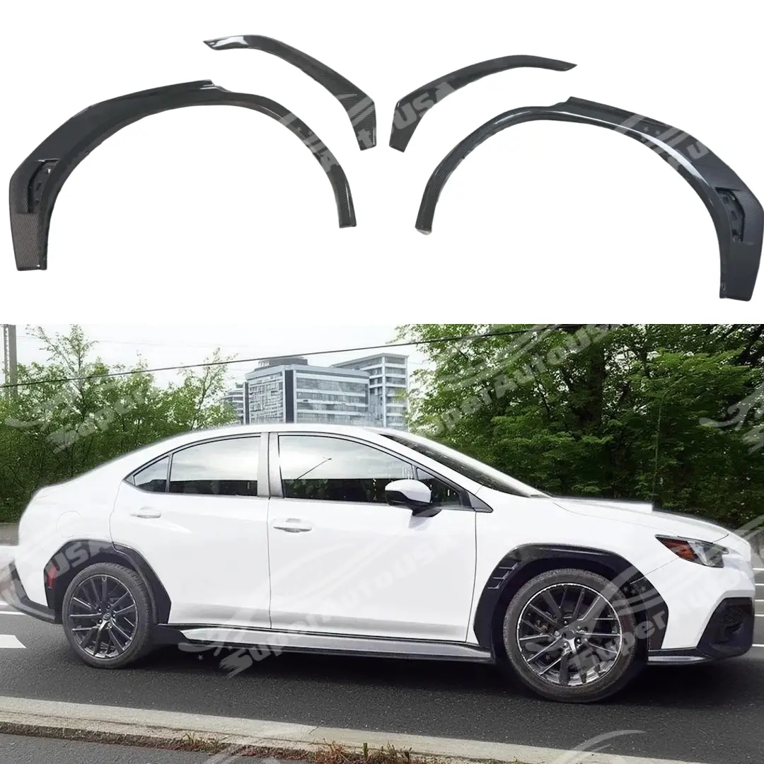 [Pre-Order] 2022-2026 Subaru Wrx Vb Real Carbon Fiber - Rear Fender Flares (4Pc) 1