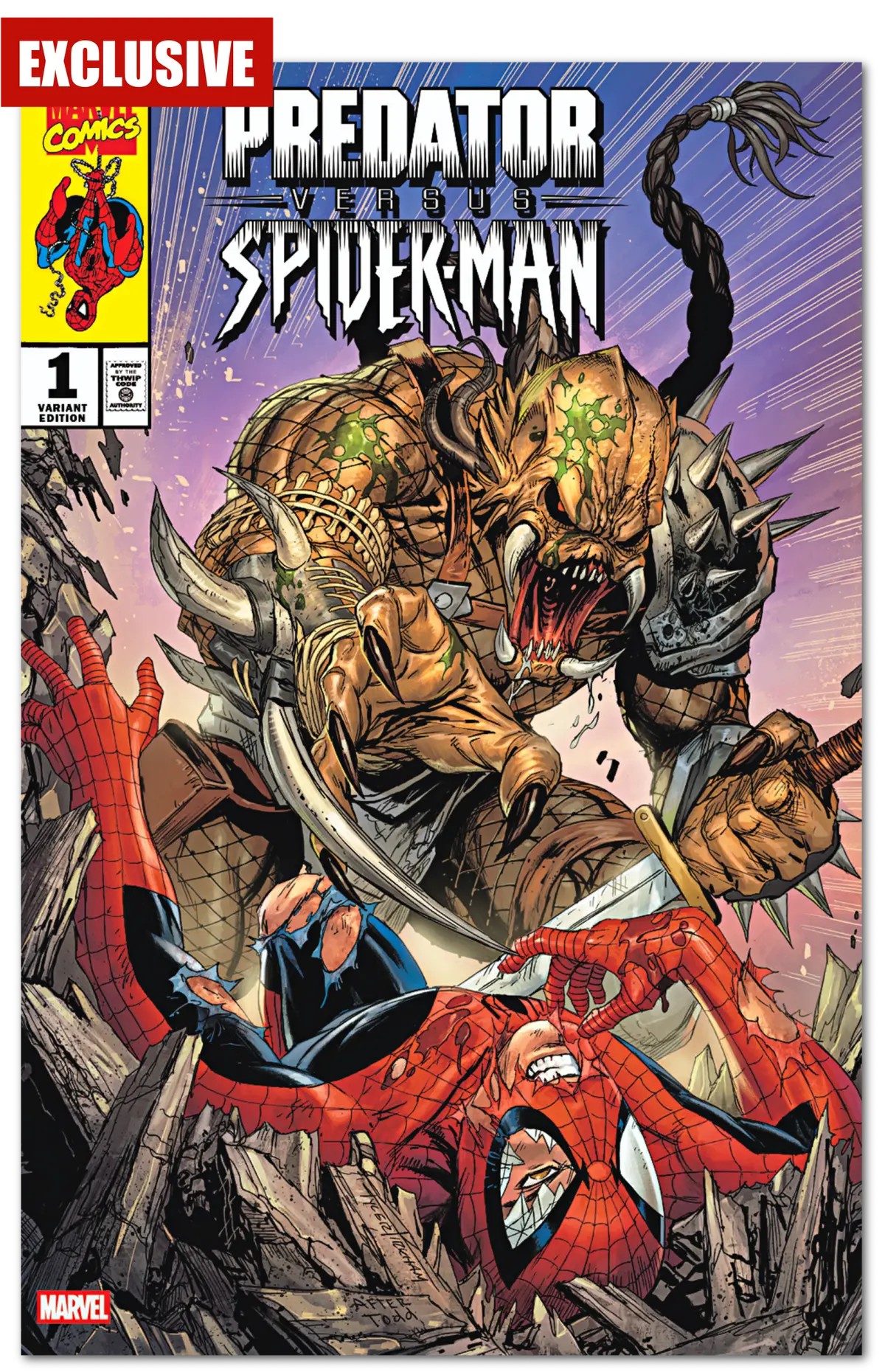 Predator Vs Spider-Man #1 Trade Dress Tyler Kirkham Exclusive 1