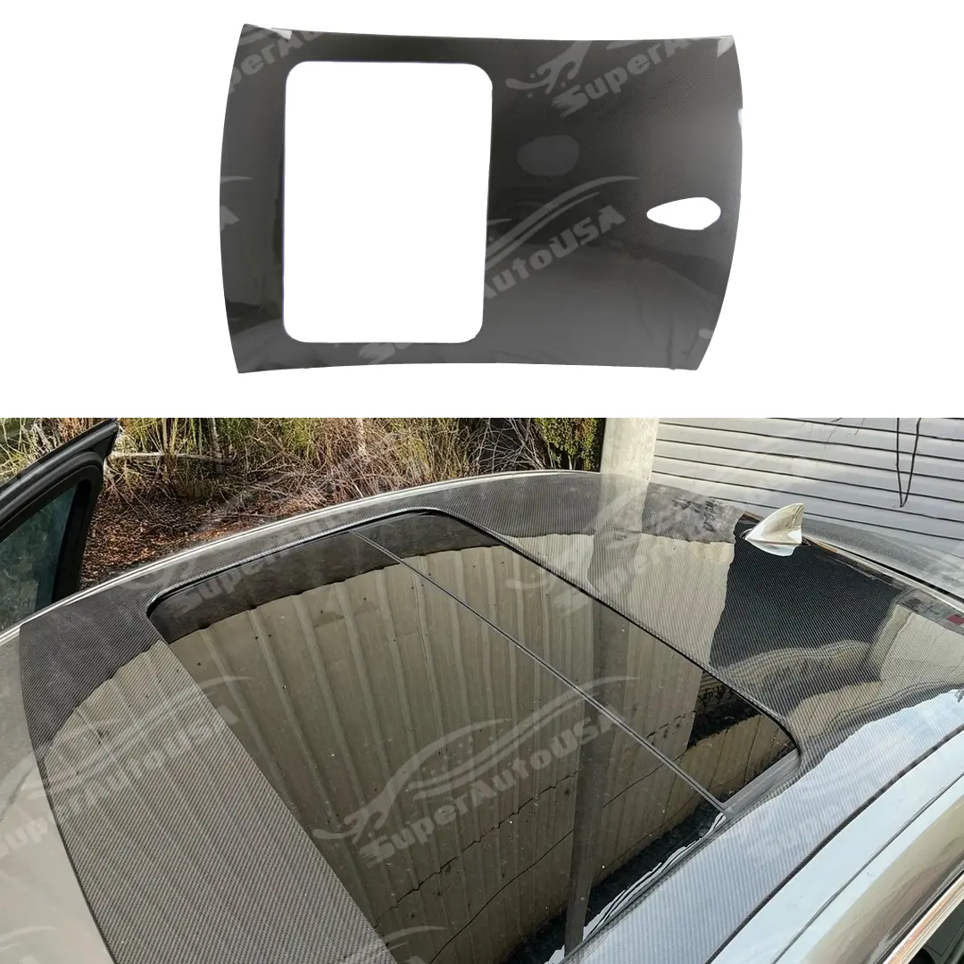 For Bmw G20 2019-2025 3 Series Real Carbon Fiber Roof Top Cover Overlay 1