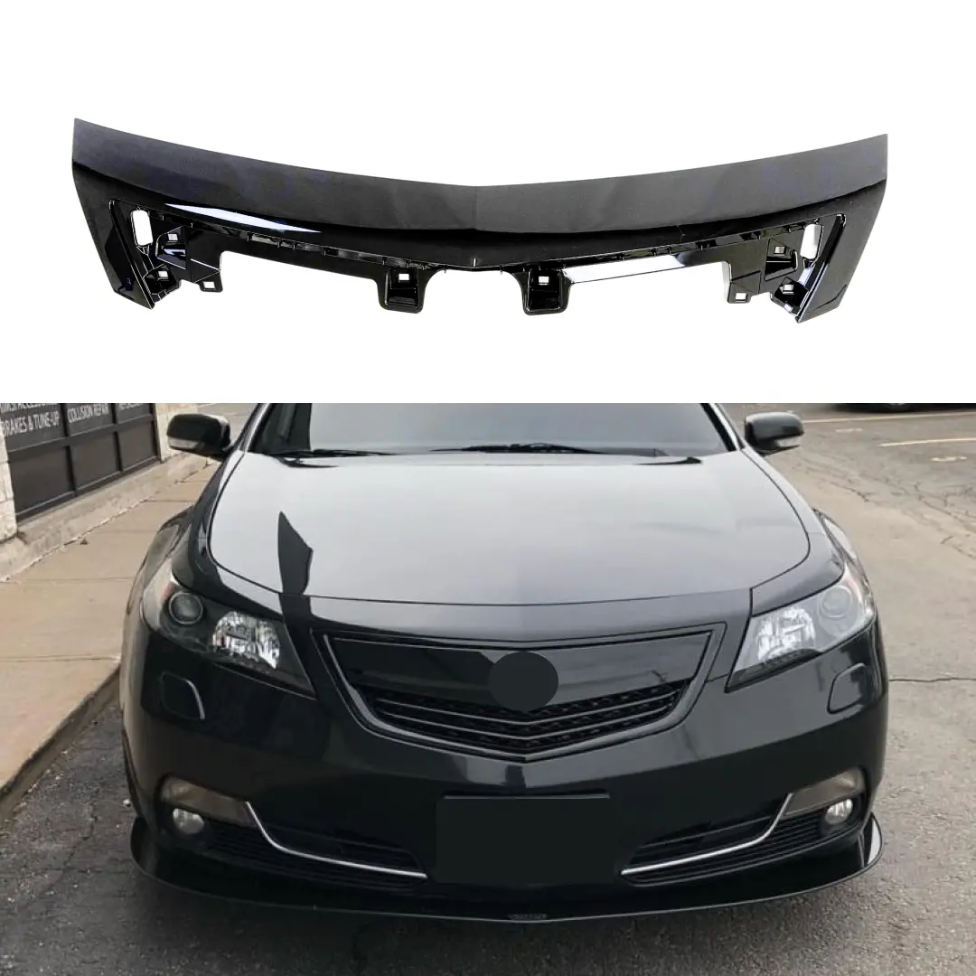 Fits Acura Tl 2012-2014 Gloss Black Front Upper Grill/ Grille Molding Cover 1