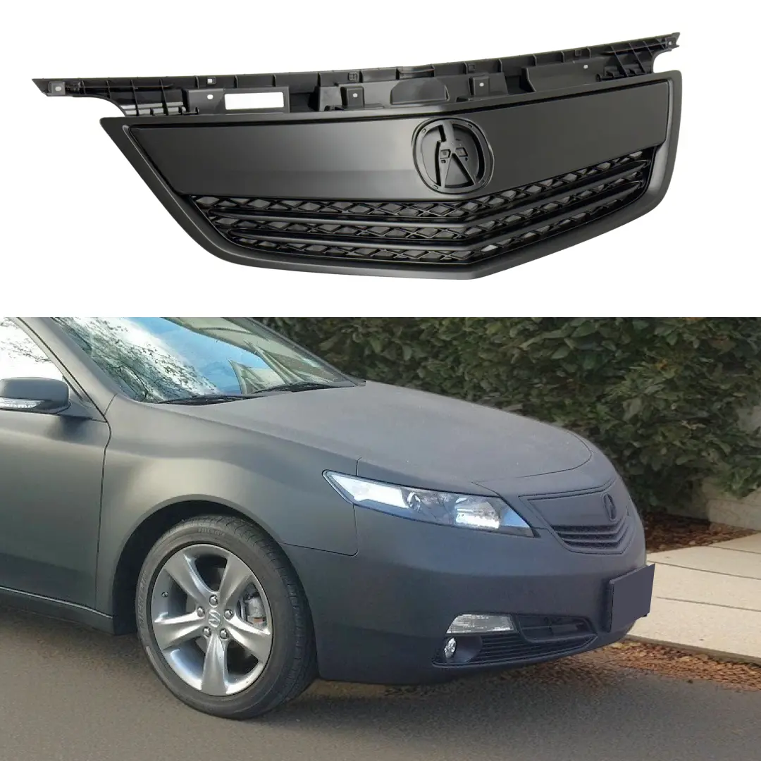 Fits Acura Tl 2012-2014 Matte Black Bumper Grill/ Grille Assembly 1