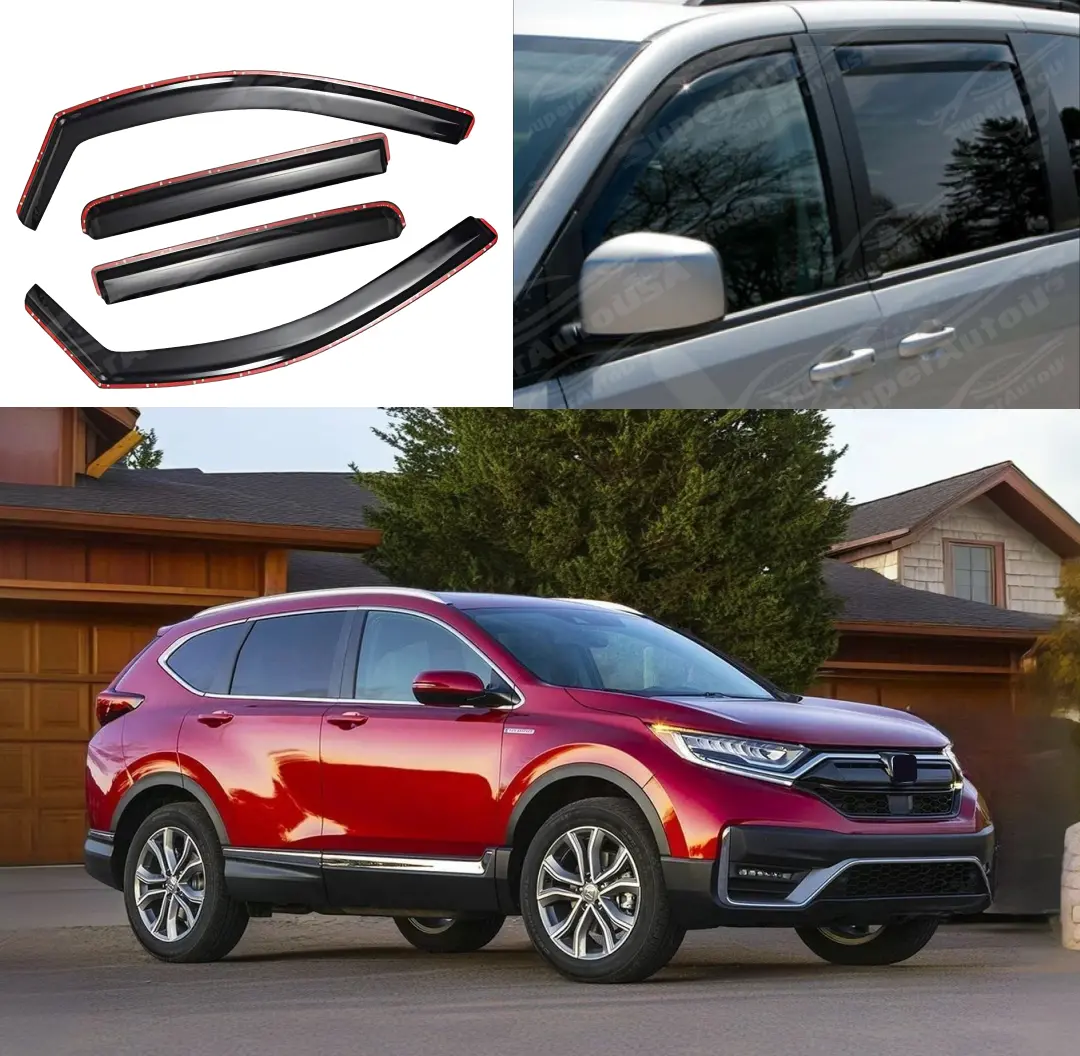 Fits Honda Cr-V 2017-2022 In-Channel Window Visors Rain Guards Shade Vent Deflectors 1
