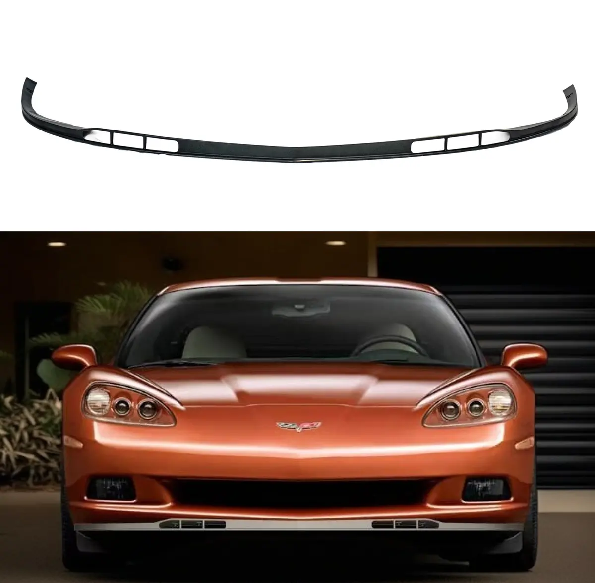 Fits 05-13 Chevy Corvette C6 Oe Z06 Style Front Bumper Lower Splitter Lip 1