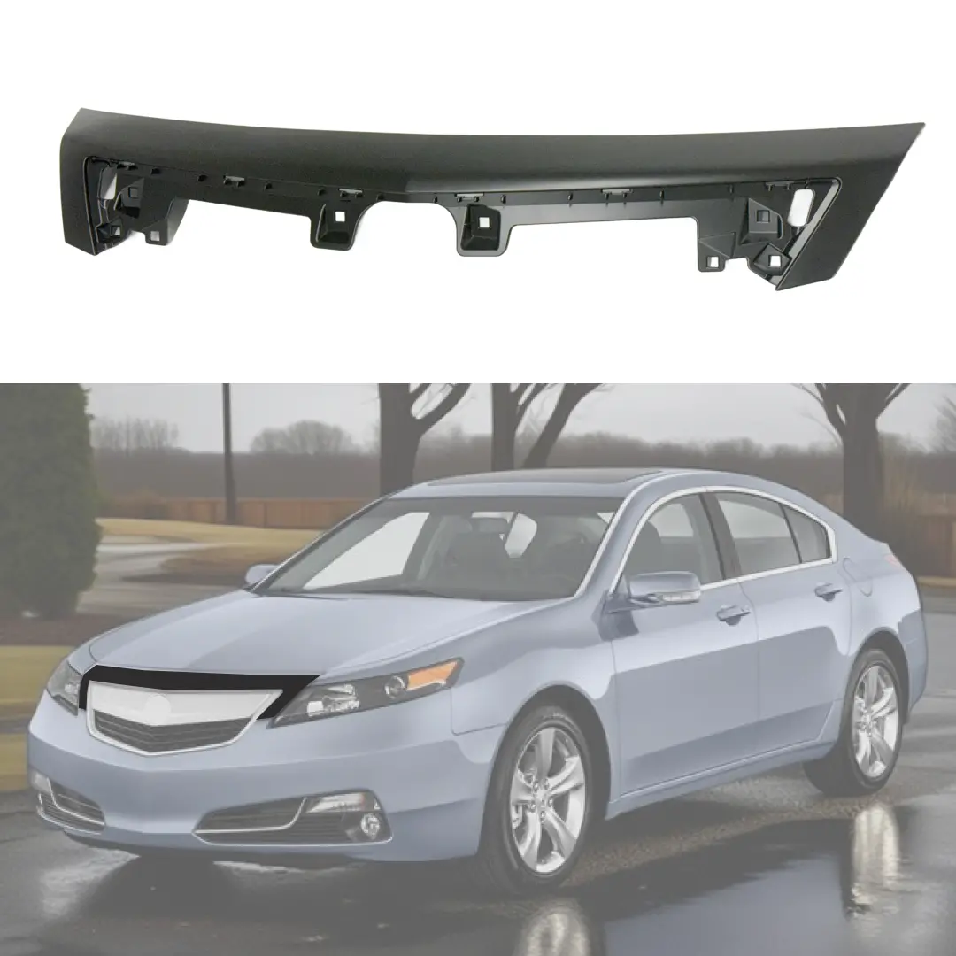 Fits Acura Tl 2012-2014 Matte Black Front Upper Grill/ Grille Molding Cover 1