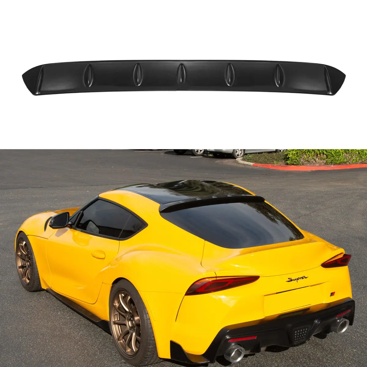 Fits 2020-Up Toyota Supra Unpainted Performance Rear Roof Spoiler 1