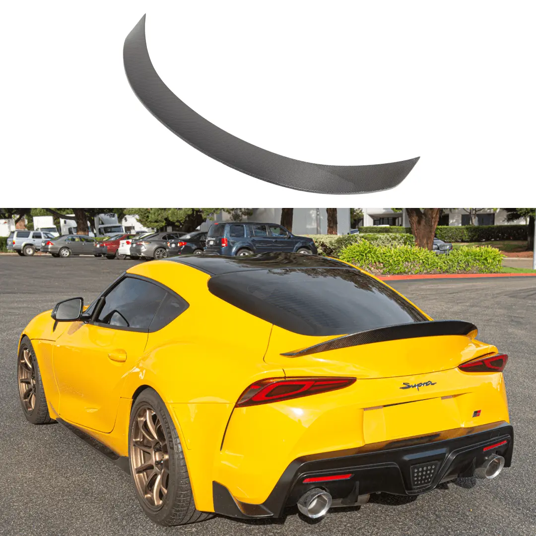 Fits 2020-Up Toyota Gr Supra Carbon Fiber Rear Trunk Spoiler Wing 1