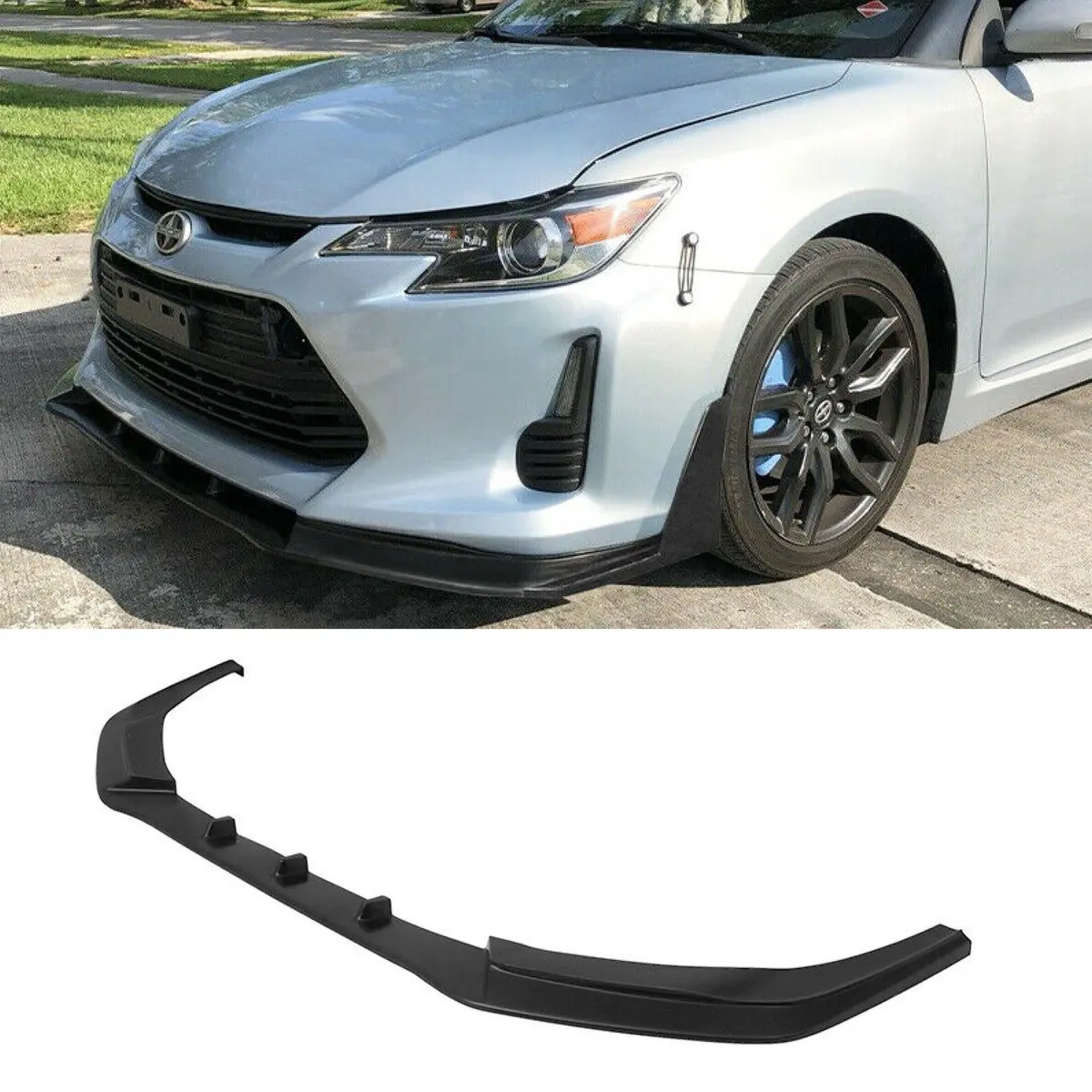 Fit 2014-2016 Scion Tc All Model Black V3 Style Front Bumper Lip Spoiler 1