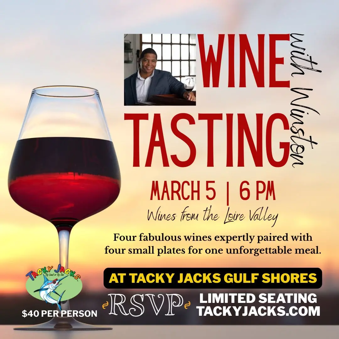 Wine Tastings With Winston At Tacky Jacks Gulf Shores (March 5, 2026) 1