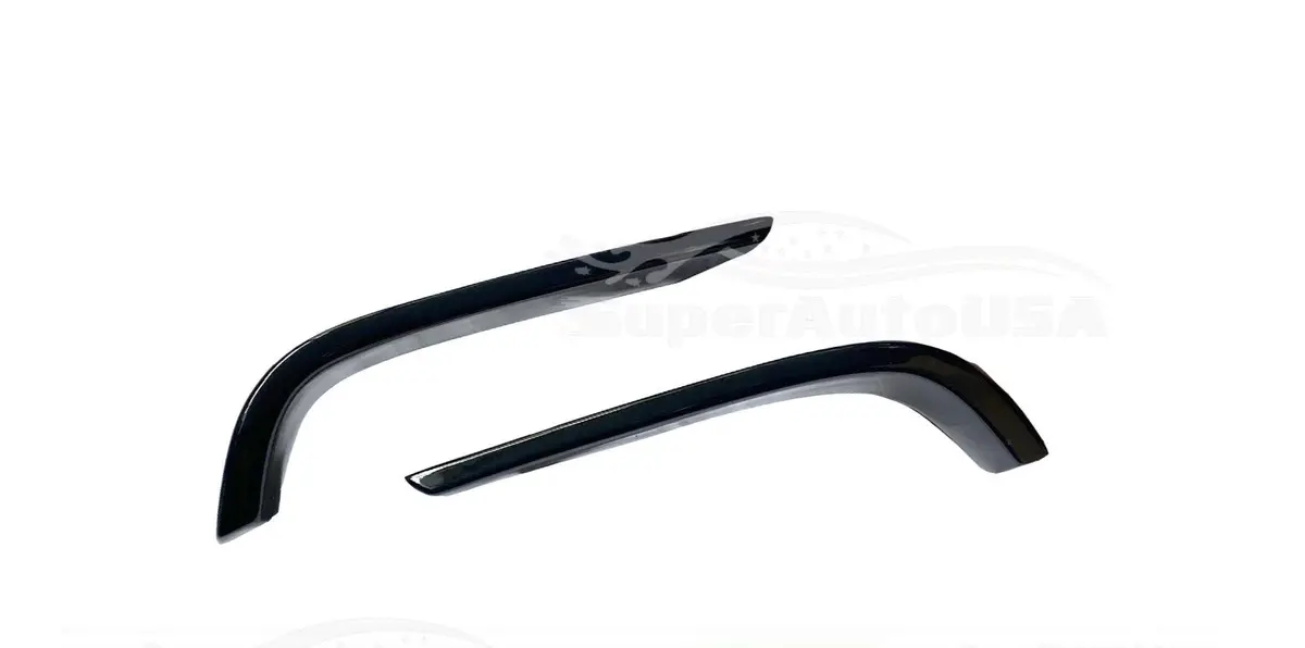 Fit 2018-2024 Toyota Camry Trd Style Black Rear Bumper Side Splitters (Gloss Black) 1