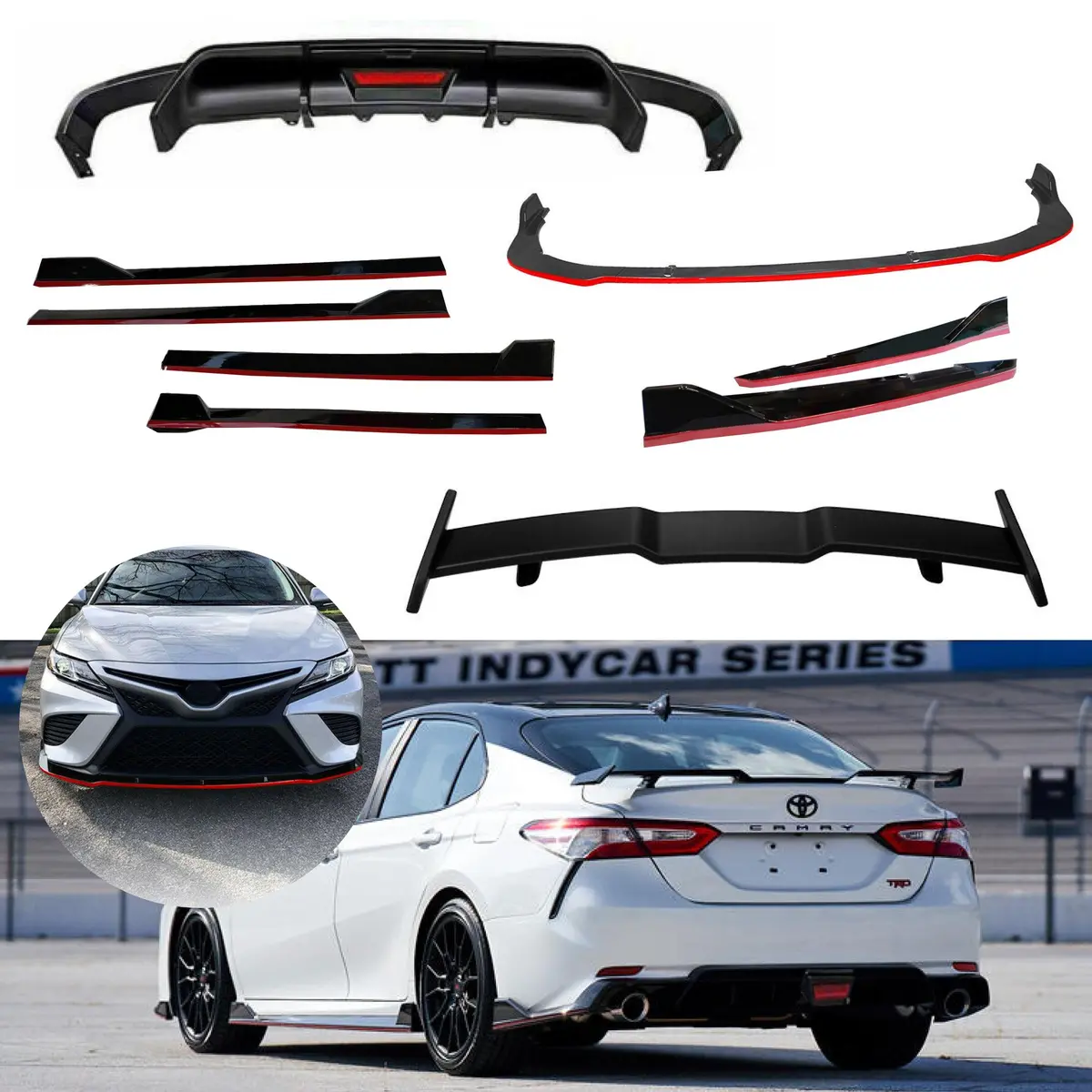 Full Body Kit Set - Led Light Fits Toyota Camry 2018-2024 1