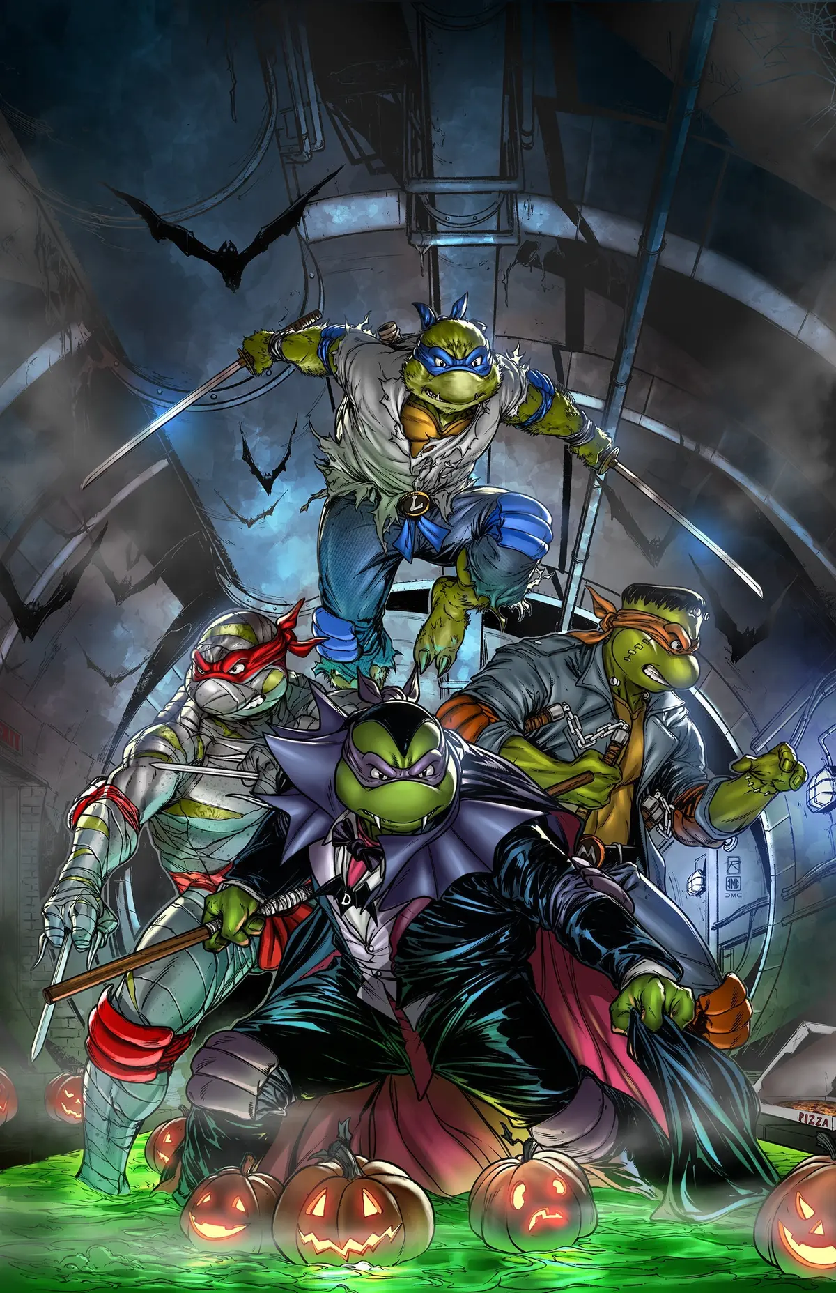 Nycc Exclusive Tmnt: Saturday Morning Adventures Halloween Special Virgin Raymond Gay 1