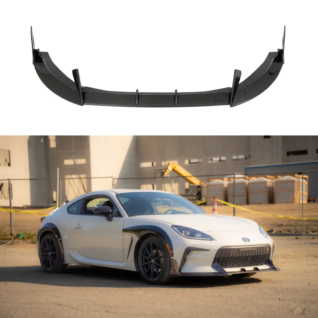 For Toyota Gr86 Real Carbon Fiber Front Bumper Lip Splitter 1