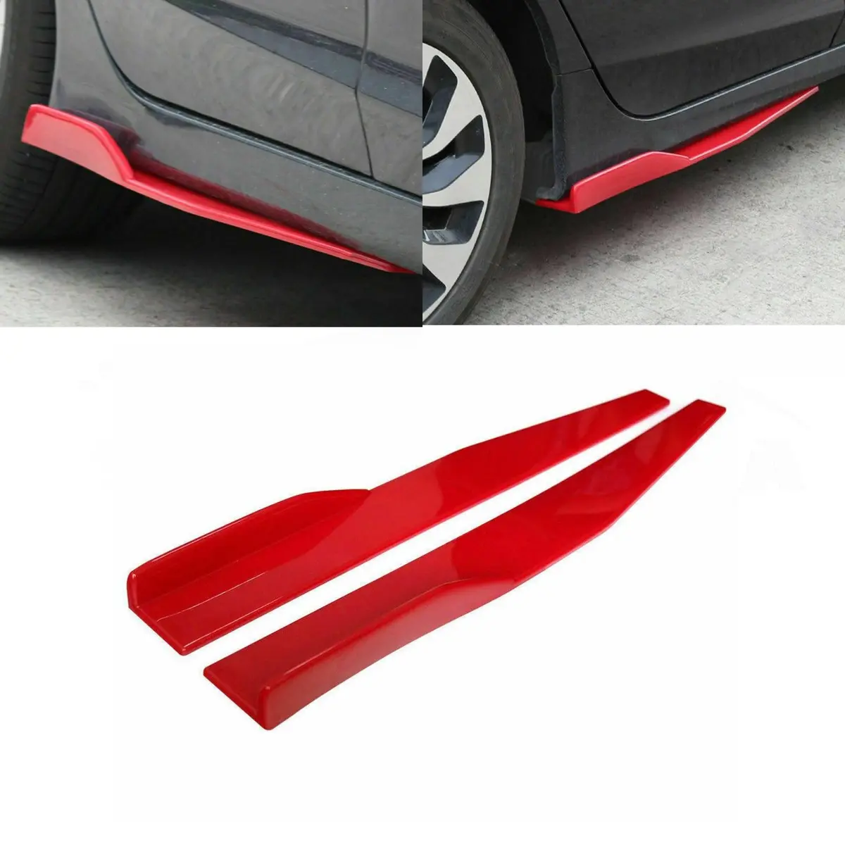 Fit 2008-2022 Honda Civic Side Skirts Splitters Spoiler Diffuser Wings 1