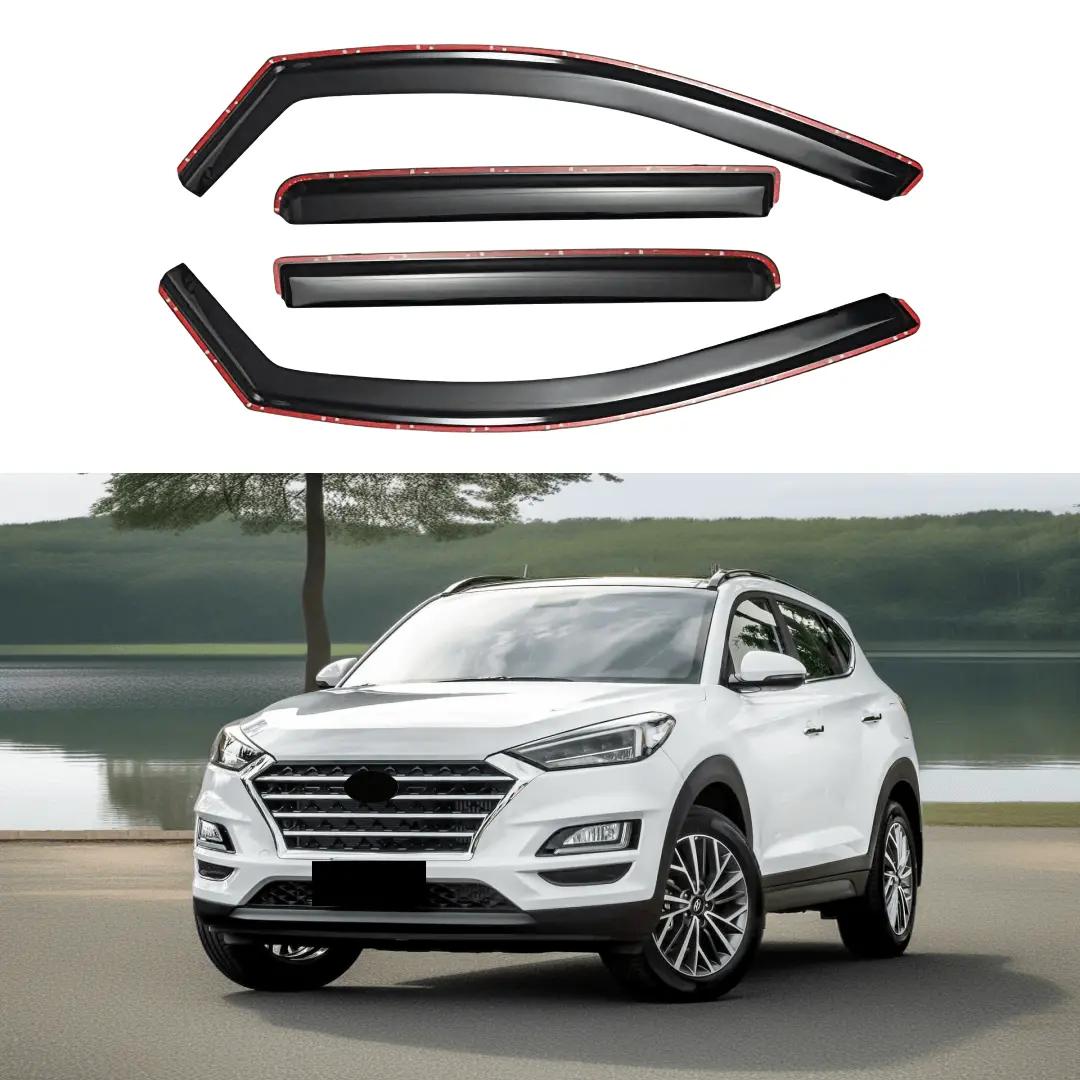 For Hyundai Tucson 2022-2025 In-Channel Vent Window Visors Rain Sun Wind Guards Shade Deflectors 1