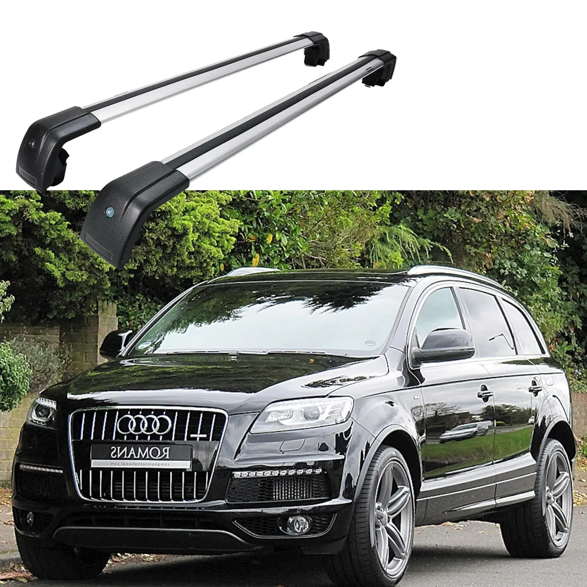 Fit 2010-2025 Audi Q7 Roof Rack Baggage Luggage Cross Bar Crossbar 1