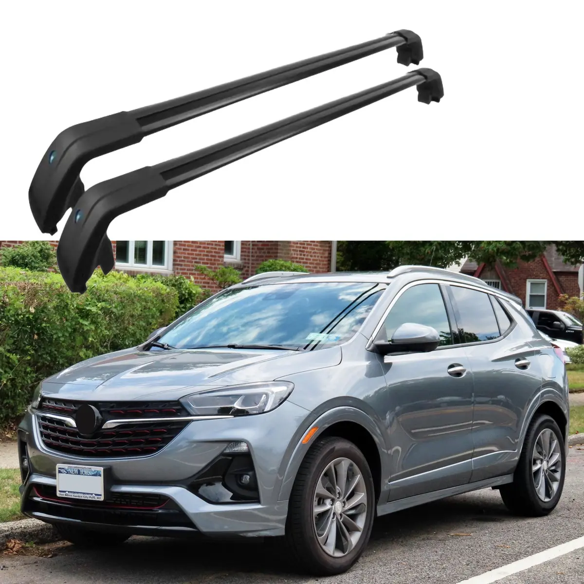 Roof Rack Cross Bars - High Grade Black | Fits Buick Encore (13-22) 1