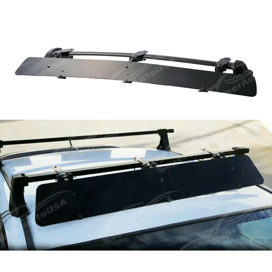 Universally Mount Fit Rooftop 43" Crossbar Wind Fairing Air Deflector Kit 1