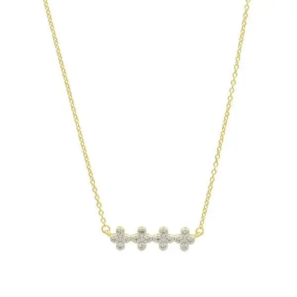 Frieda Rothman Clover Bar Pendant Necklace 1