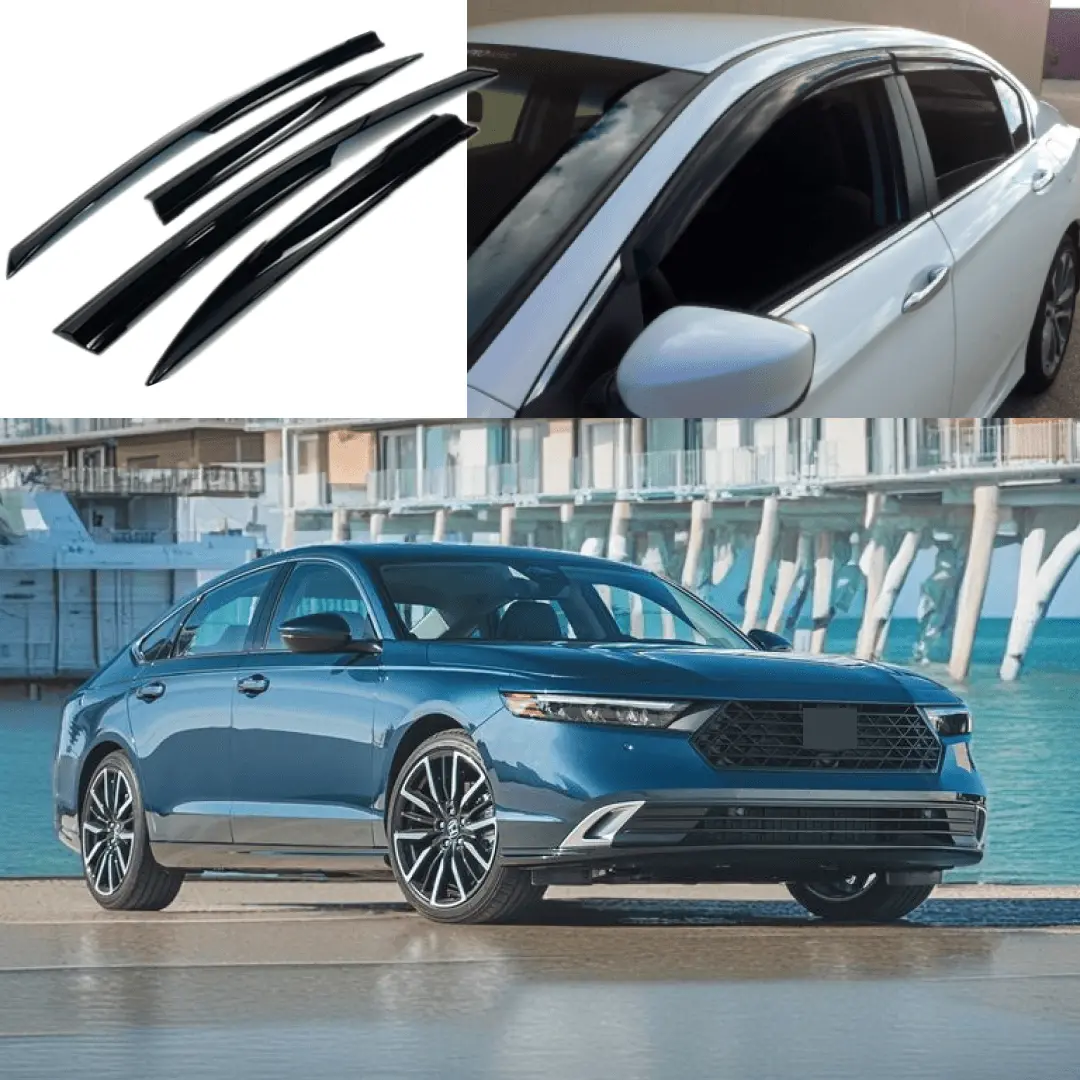 Fits 2023-2025 Honda Accord Jdm 3D Mugen Style Window Visors 1