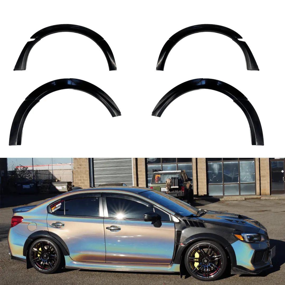 2015-2021 Subaru Wrx Sti Va - Wide Body Fender Flares - Matte Black 1