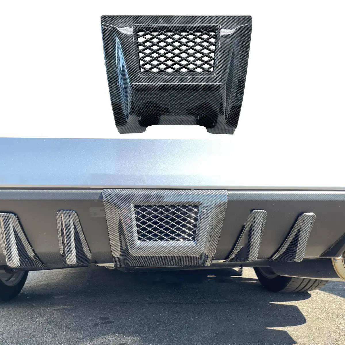 2015-2021 Subaru Wrx Sti Va - Rear Bumper Brake Light Cover - Carbon Print (1Pc) 1