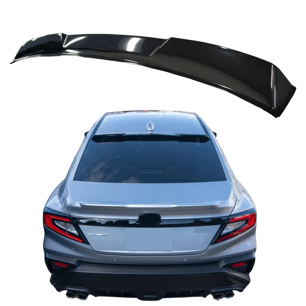 2022-2026 Subaru Wrx Vb - Rear Window Visor Spoiler - Gloss Black 1