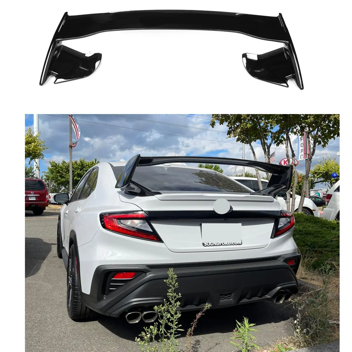 2022-2026 Subaru Wrx Vb - Jdm Oe Style Spoiler Wing - Crystal Black Pearl (D4s) / Unpainted 1