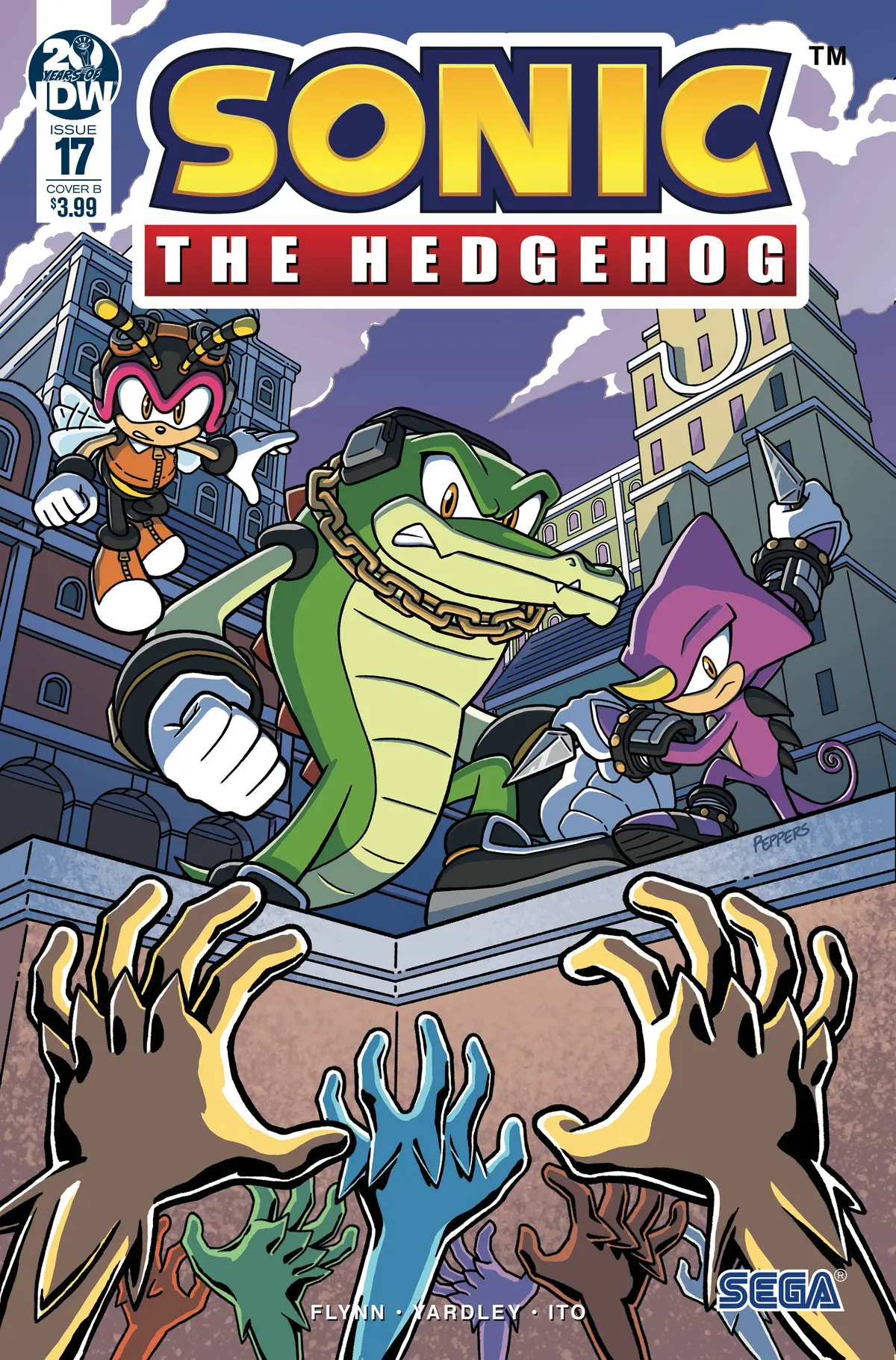 Sonic The Hedgehog #17 Cvr B Peppers 1