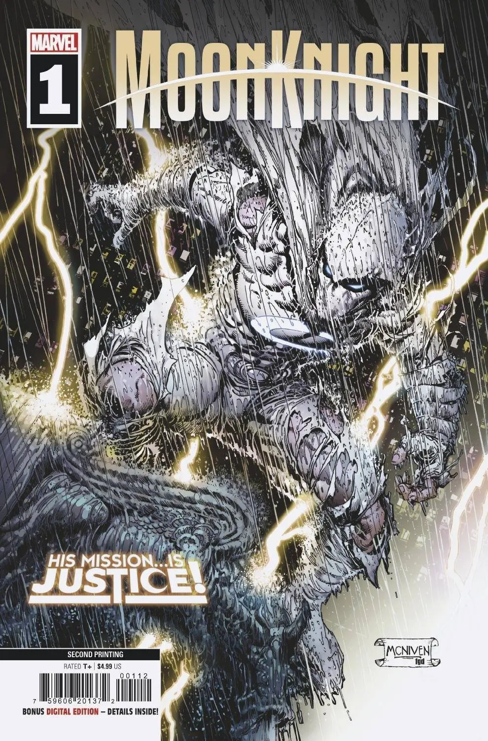 Moon Knight #1 2Nd Ptg Mcniven Var 1
