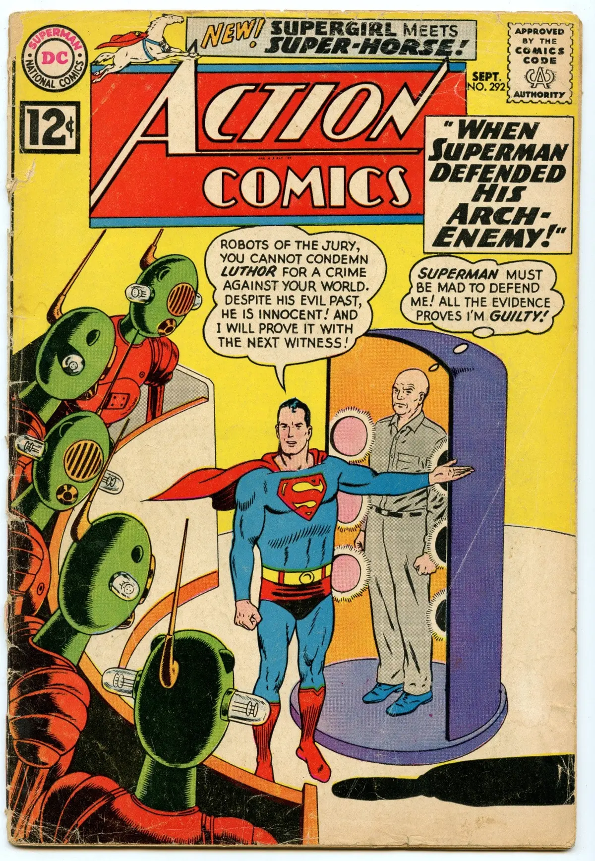 Action Comics 292 (Sep 1962) Gd+ (2.5) 1