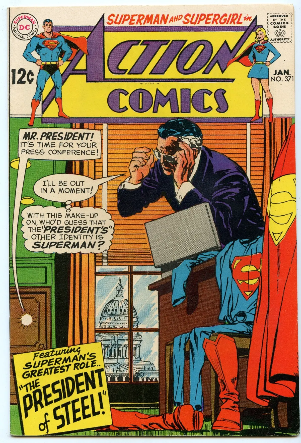 Action Comics 371 (Jan 1969) Vf+ (8.5) 1