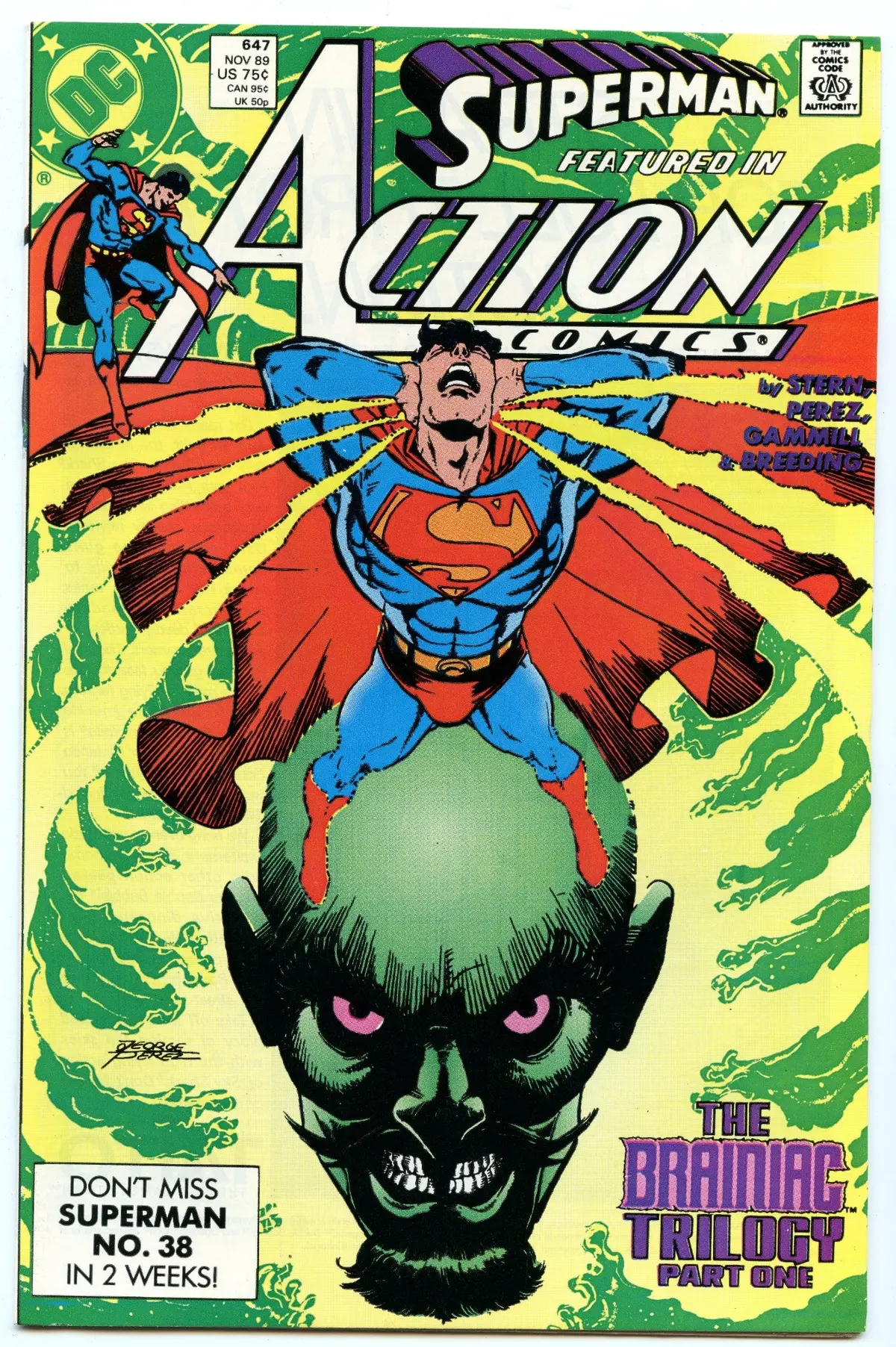 Action Comics 647 (Nov 1989) Nm- (9.2) 1