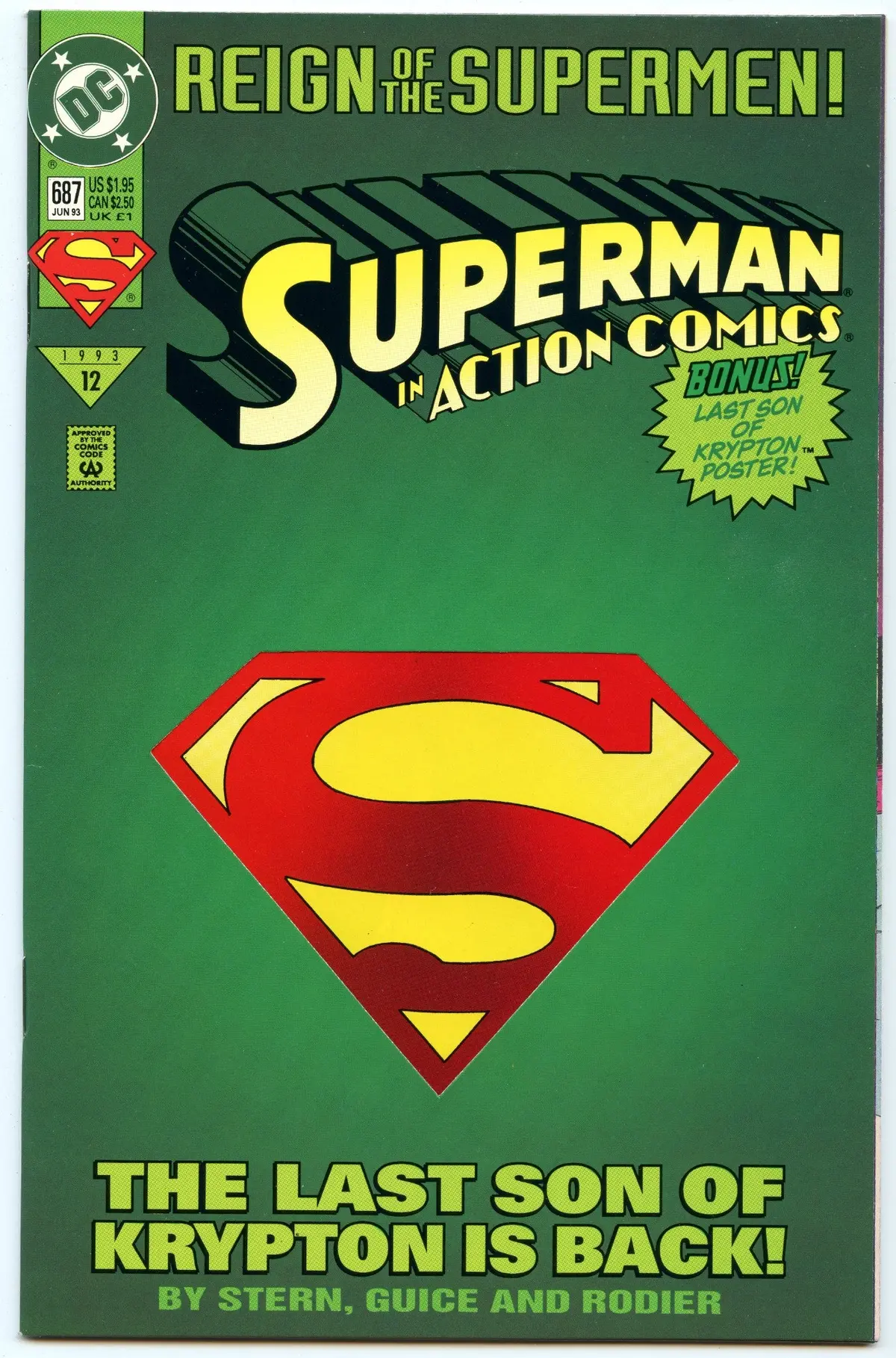 Action Comics 687 (Jun 1993) Nm- (9.2) 1