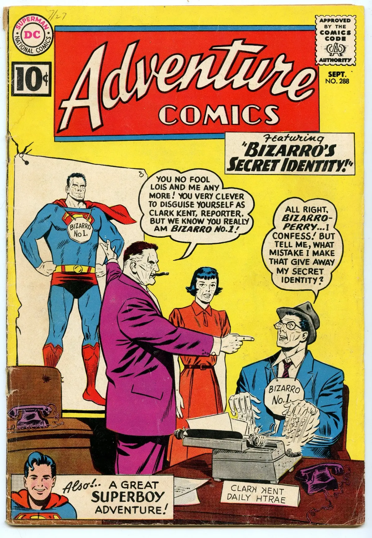 Adventure Comics 288 (Sep 1961) Vg- (3.5) 1