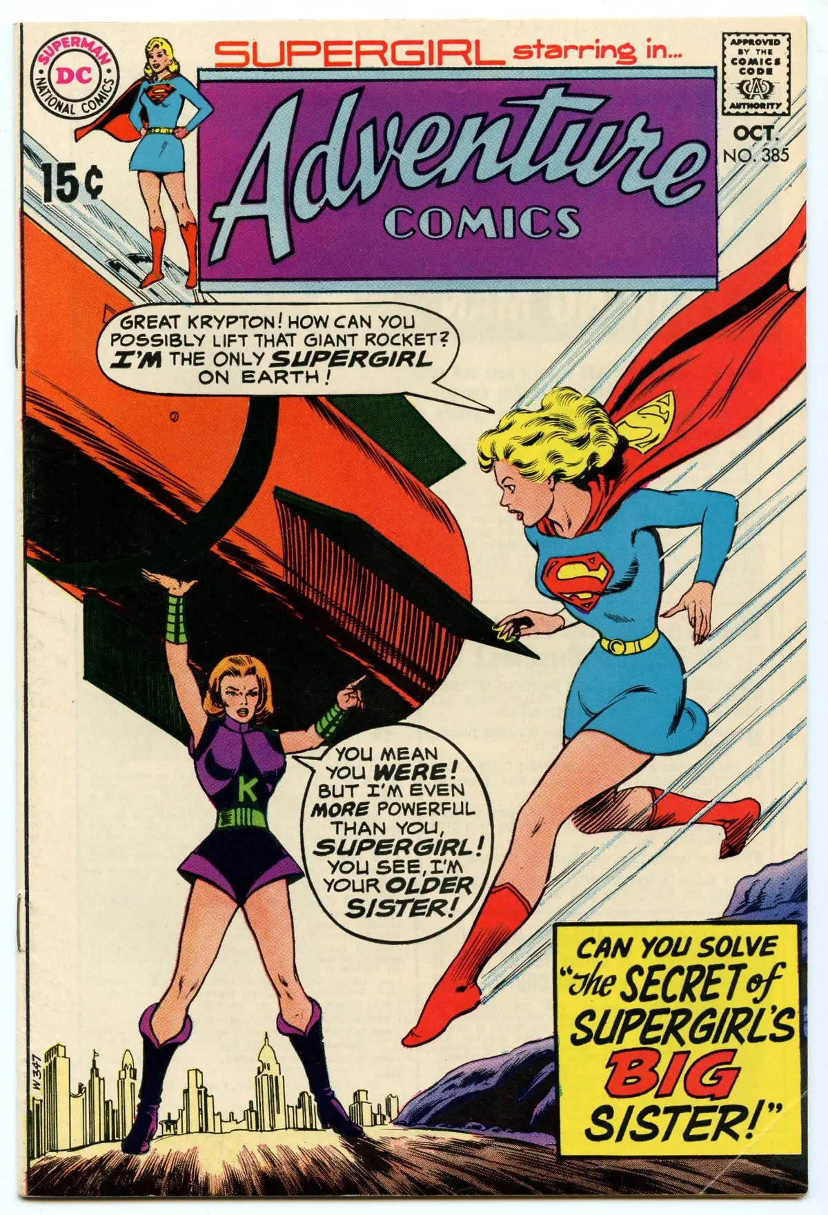 Adventure Comics 385 (Oct 1969) Fi/Vf (7.0) 1