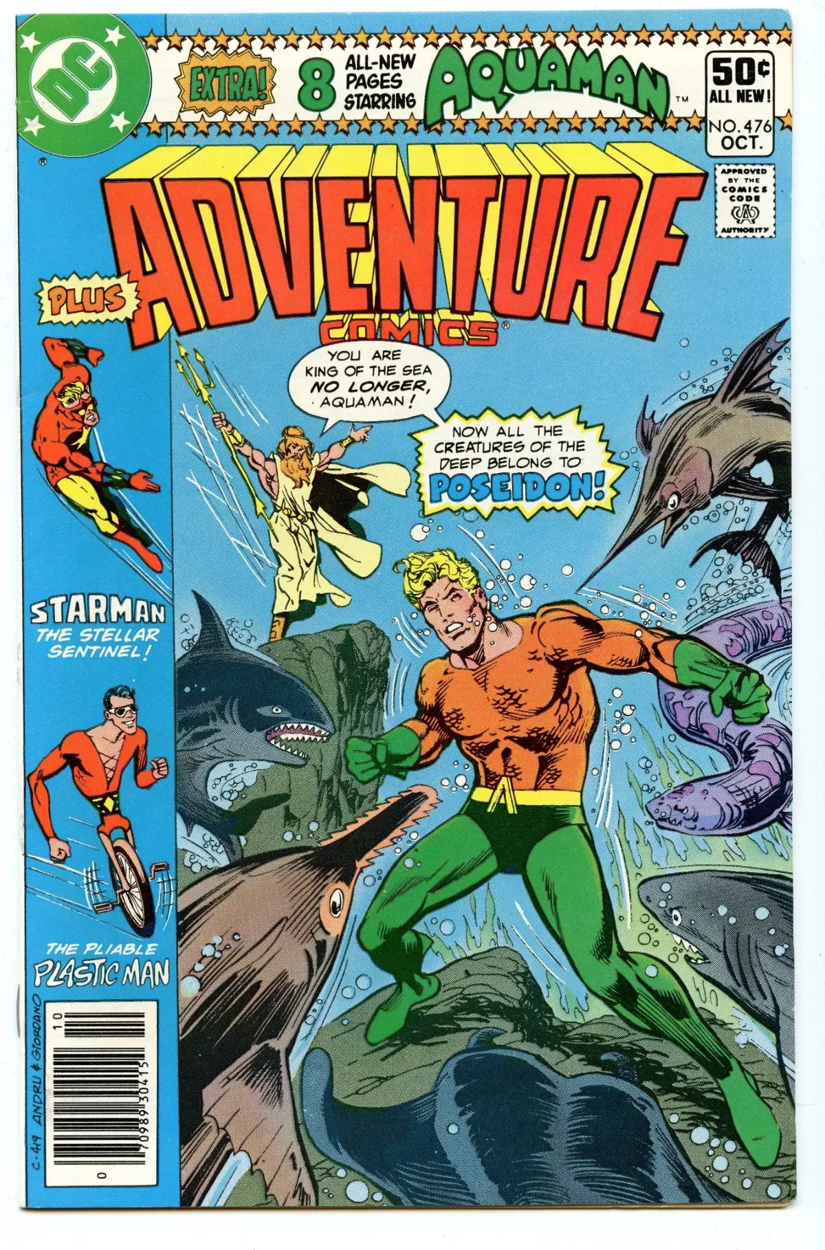 Adventure Comics 476 (Oct 1980) Vf-Nm (9.0) 1