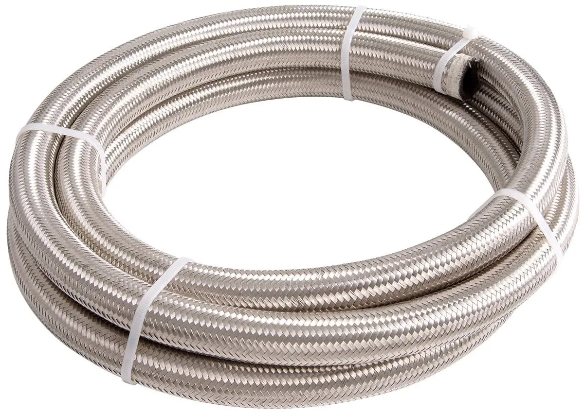 100-Series Stainless Steel Braided An Hose – -6An, 3 Meter Length (Af100-06-3M) 1