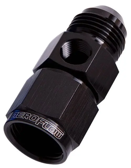 An Fitting – Straight Female-To-Male Adapter With 1/8" Npt Port, -16An Size (Af140-16Blk) 1