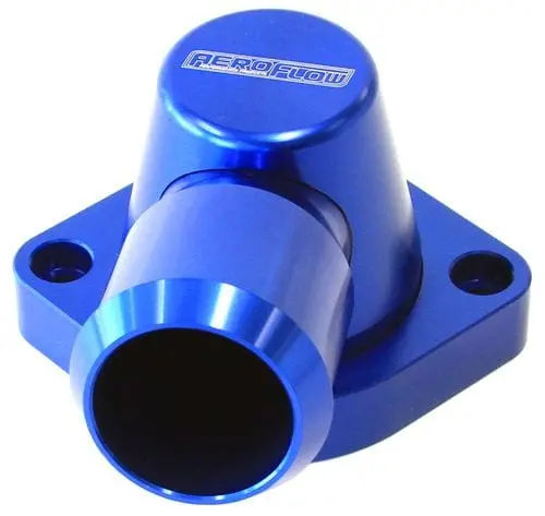 Blue-Anodized Billet Aluminum Swivel Thermostat Housing – Af64-2115 1