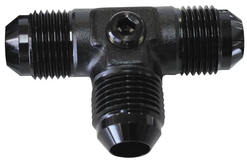 An-8 Flare Fitting Tee – Black Anodized Aluminum, Af824-08Pblk 1