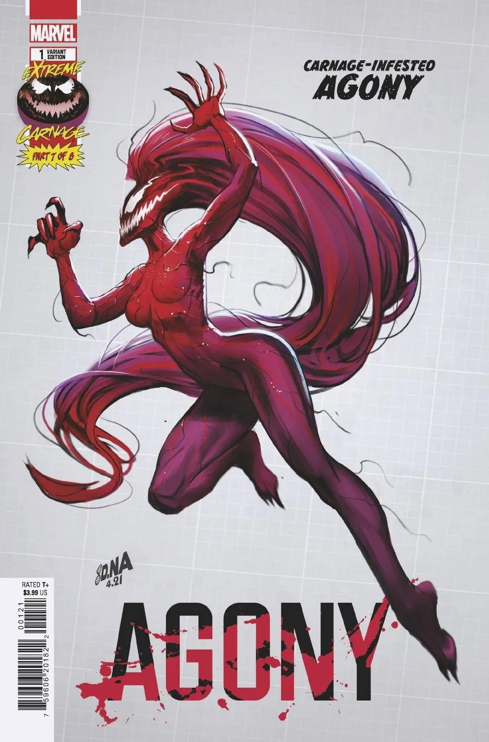 Extreme Carnage Agony #1 Nakayama Design Var 1