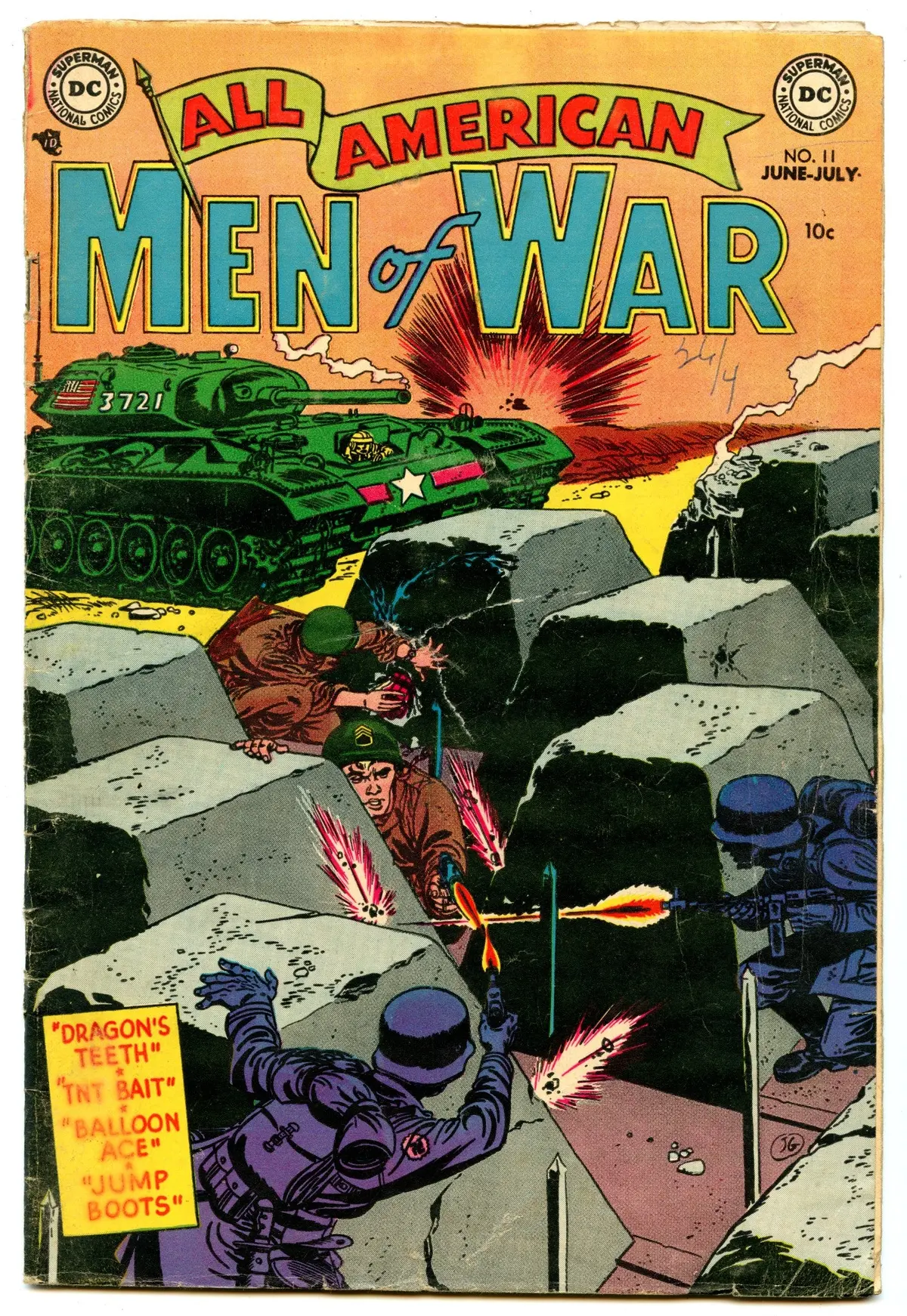 All-American Men Of War 11 (Jul 1954) Gd/Vg (3.0) 1