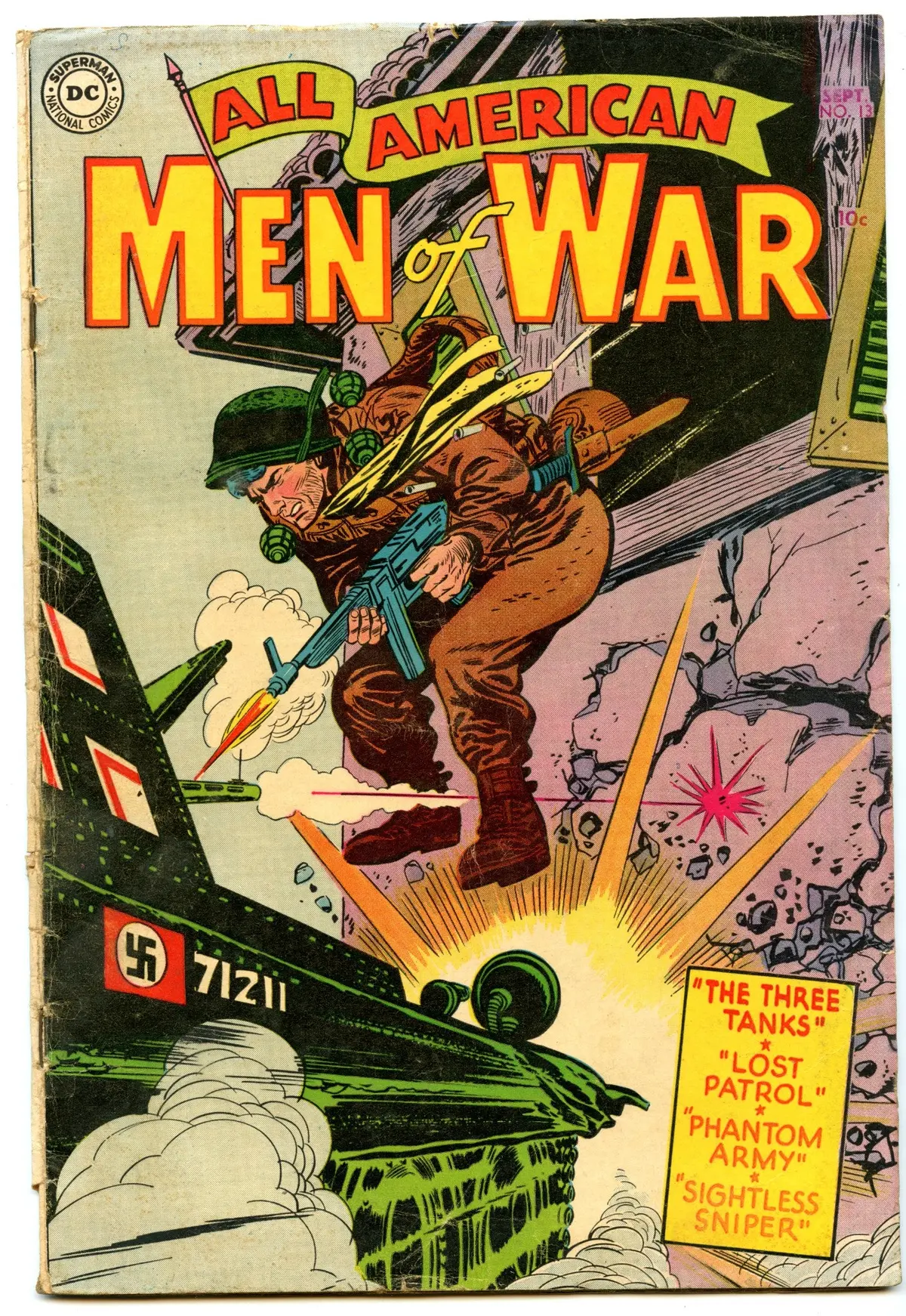 All-American Men Of War 13 (Sep 1954) Gd/Vg (3.0) 1