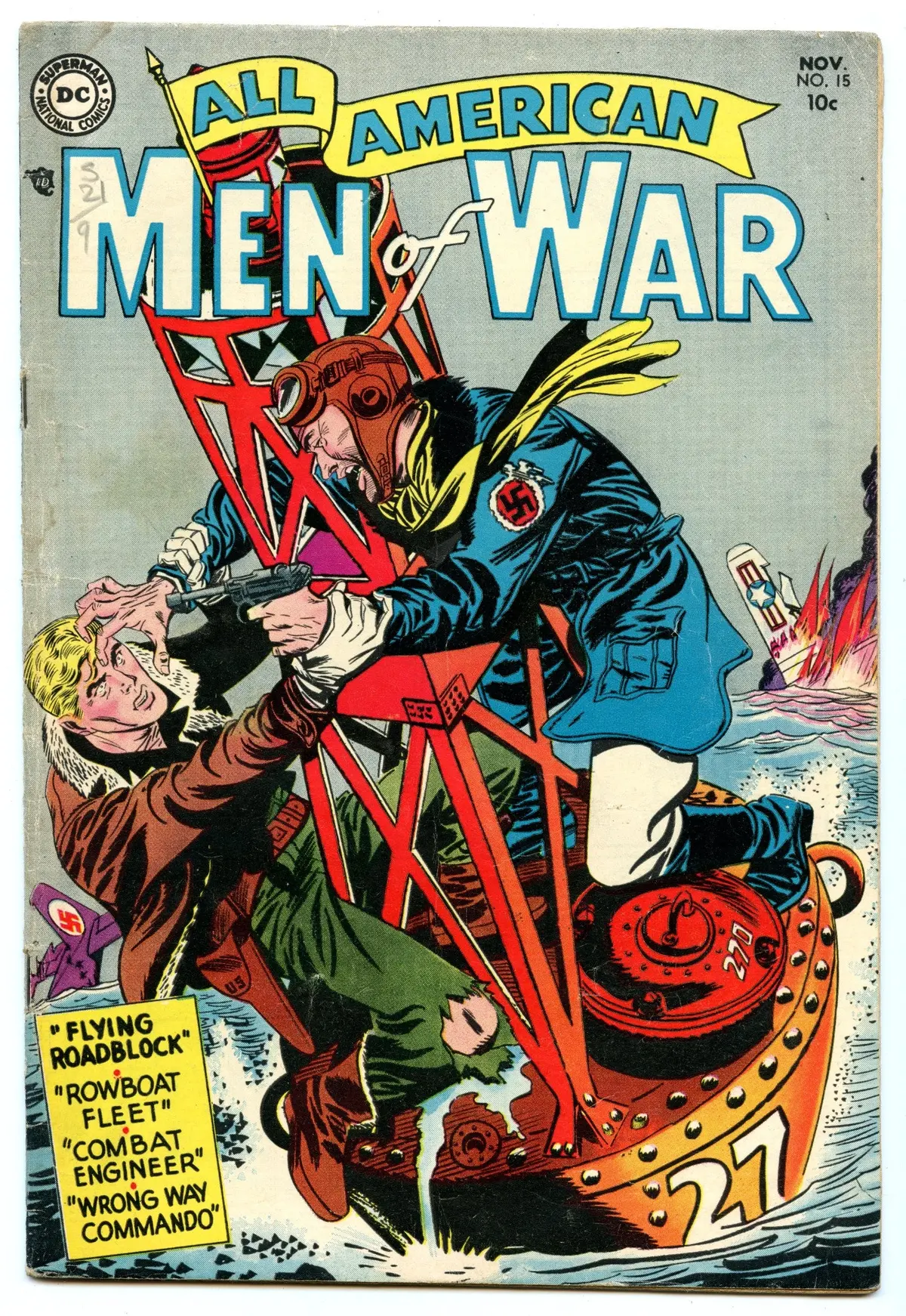 All-American Men Of War 15 (Nov 1954) Vg (4.0) 1